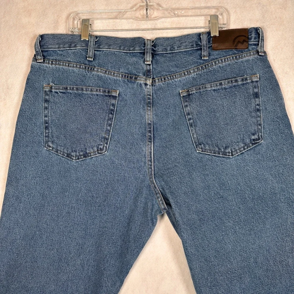 Magellan Jeans Mens 40x30 Outdoors Blue Good Straight Leg Cotton 1039MAGMS